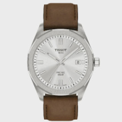 Reloj Tissot PRC 100 Solar Quartz 39mm para hombre y mujer con correa marrón