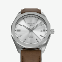 Reloj Tissot PRC 100 Solar Quartz 39mm para hombre y mujer con correa marrón