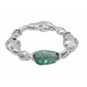 Pulsera Ciclón Liquid cristal murano verde
