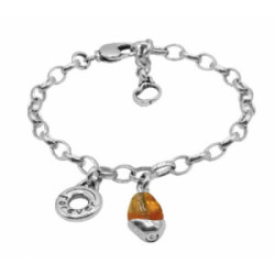 Pulsera Ciclón Forever cristal murano color ámbar