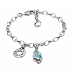 Pulsera Ciclón Forever cristal murano azul