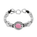 Pulsera Ciclón Orelle cristal de Murano rosa