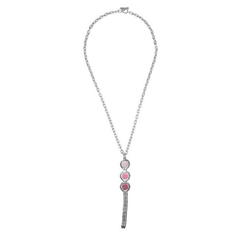 Collar Ciclón Orelle cristal de Murano rosa degradado