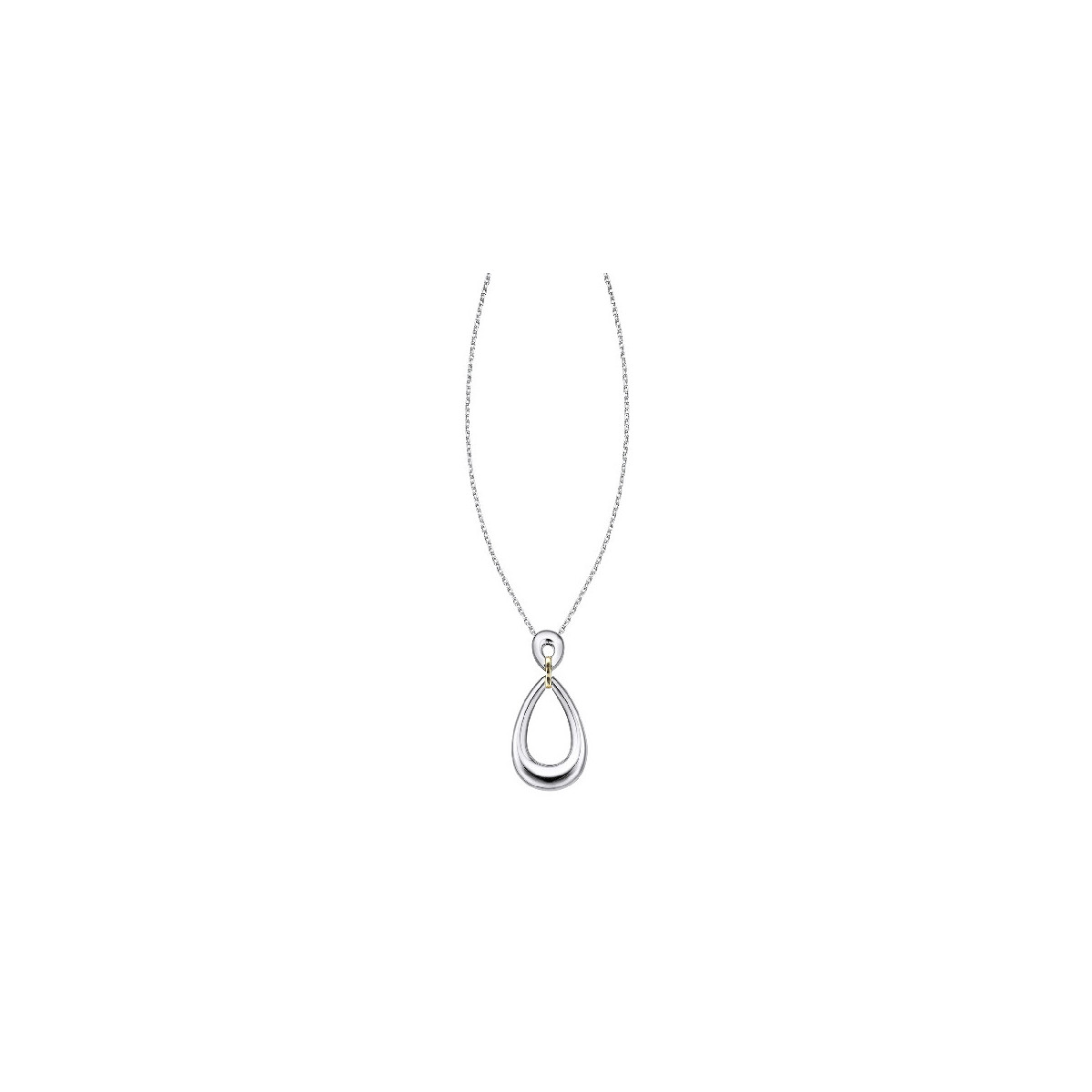 Collar Duran Exquse Piccola dos gotas plata 925