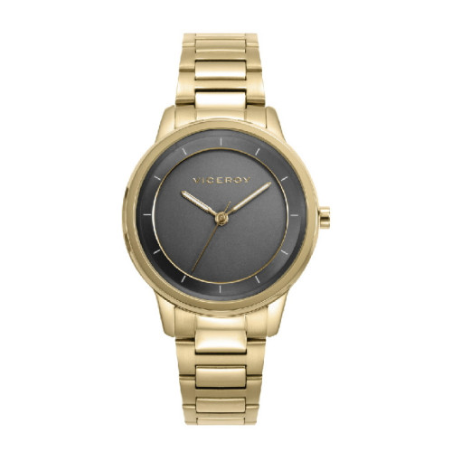 Reloj Viceroy Air IP dorado esfera grafito para mujer 34mm