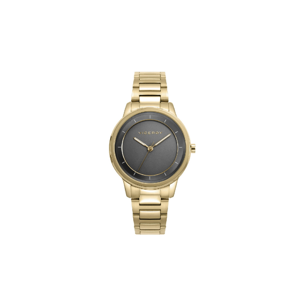 Reloj Viceroy Air IP dorado esfera grafito para mujer 34mm