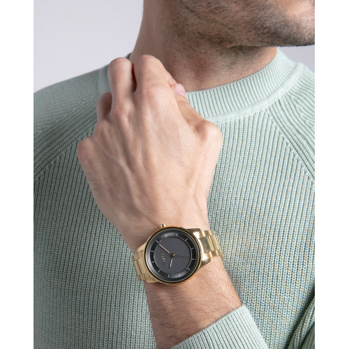 Reloj Viceroy Air IP dorado esfera grafito para hombre 41mm