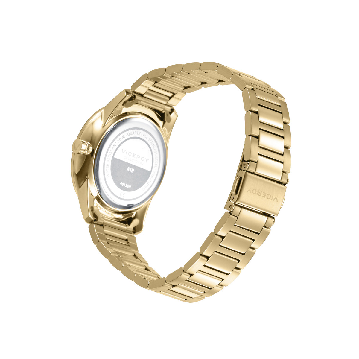 Reloj Viceroy Air IP dorado esfera grafito para hombre 41mm