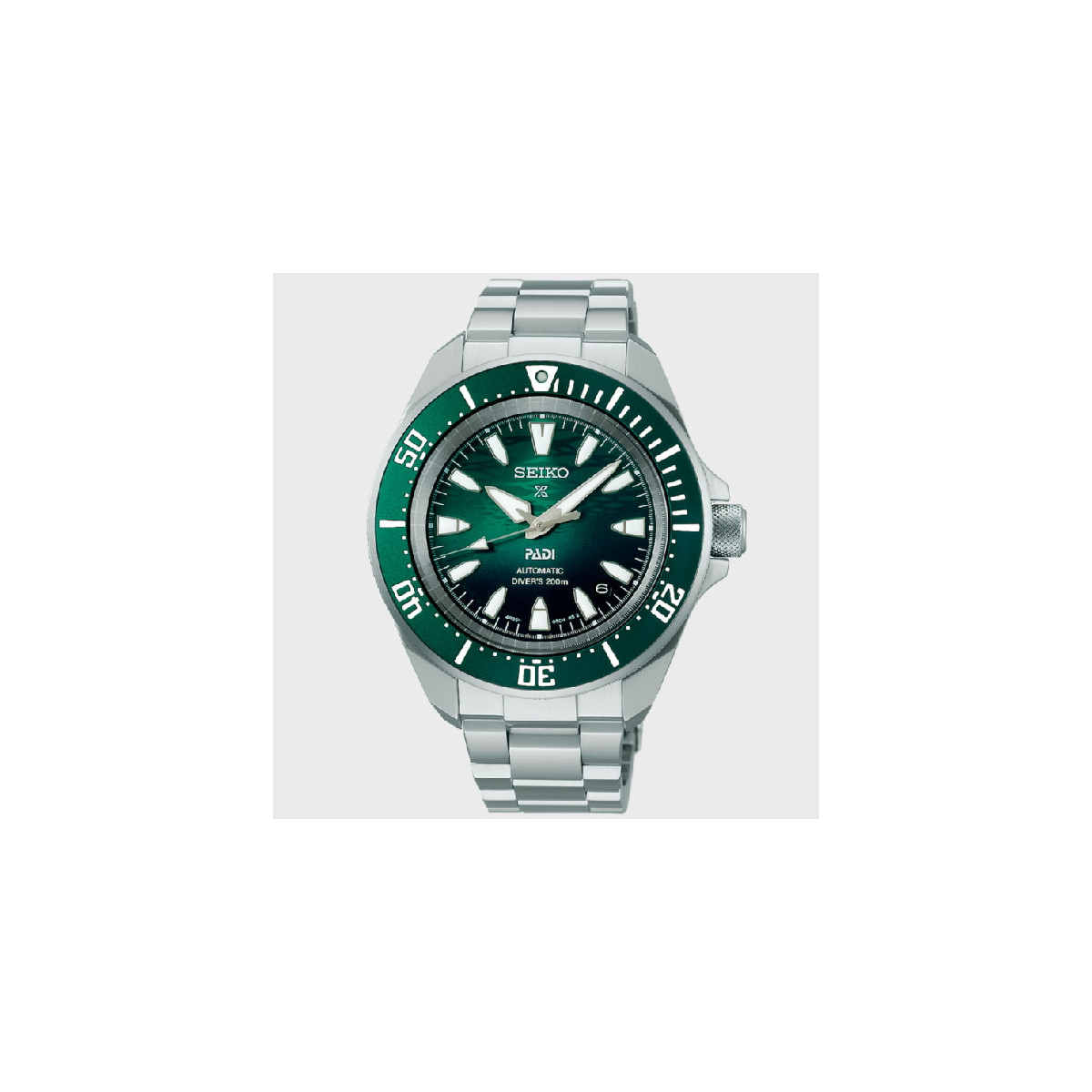 Reloj Seiko Prospex Samurai Diver 41,7mm esfera verde