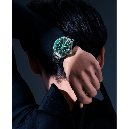 Reloj Seiko Prospex Samurai Diver 41,7mm esfera verde