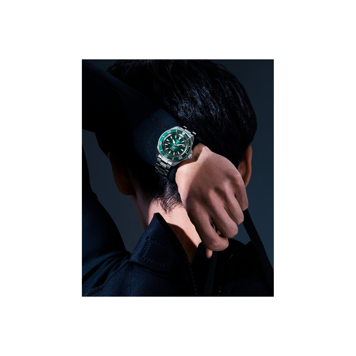 Reloj Seiko Prospex Samurai Diver 41,7mm esfera verde