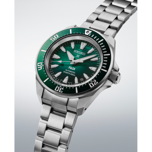 Reloj Seiko Prospex Samurai Diver 41,7mm esfera verde