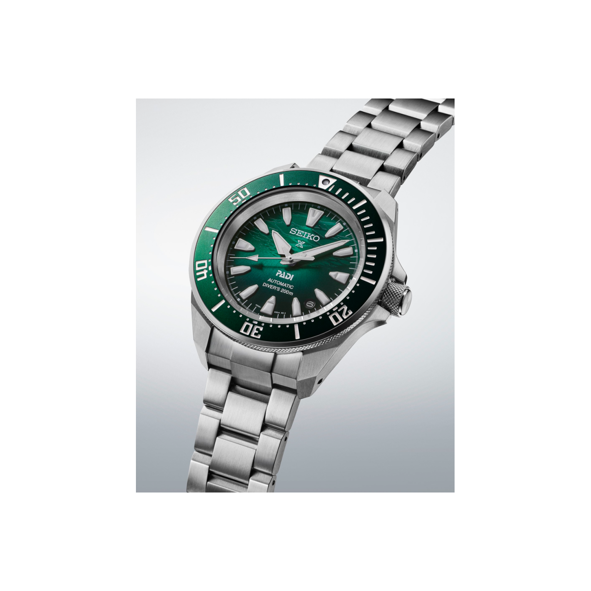 Reloj Seiko Prospex Samurai Diver 41,7mm esfera verde