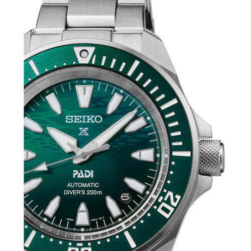 Reloj Seiko Prospex Samurai Diver 41,7mm esfera verde