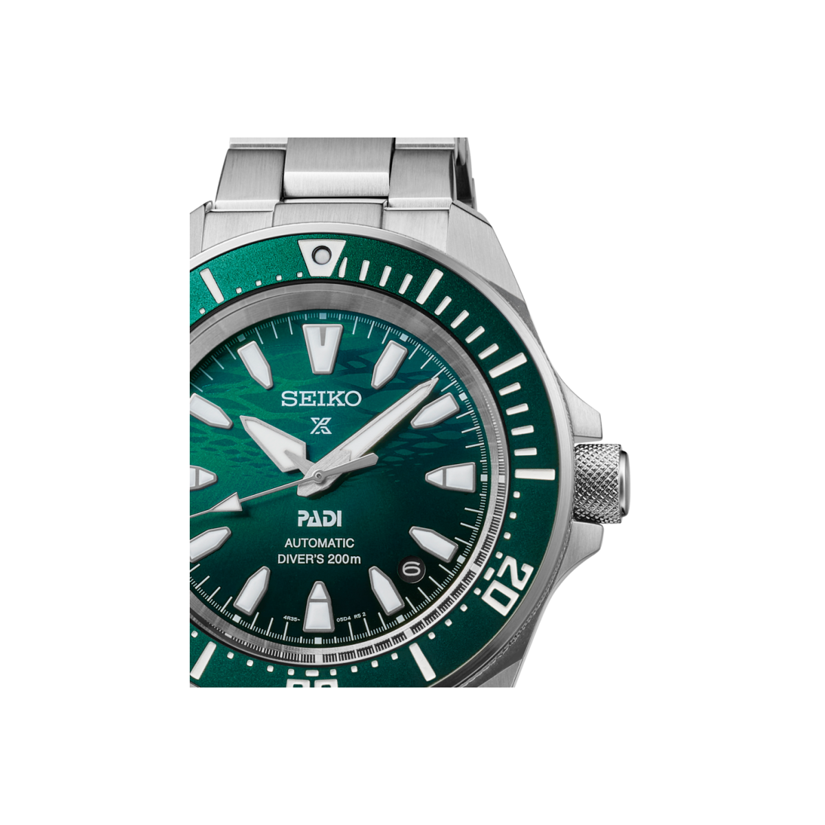 Reloj Seiko Prospex Samurai Diver 41,7mm esfera verde