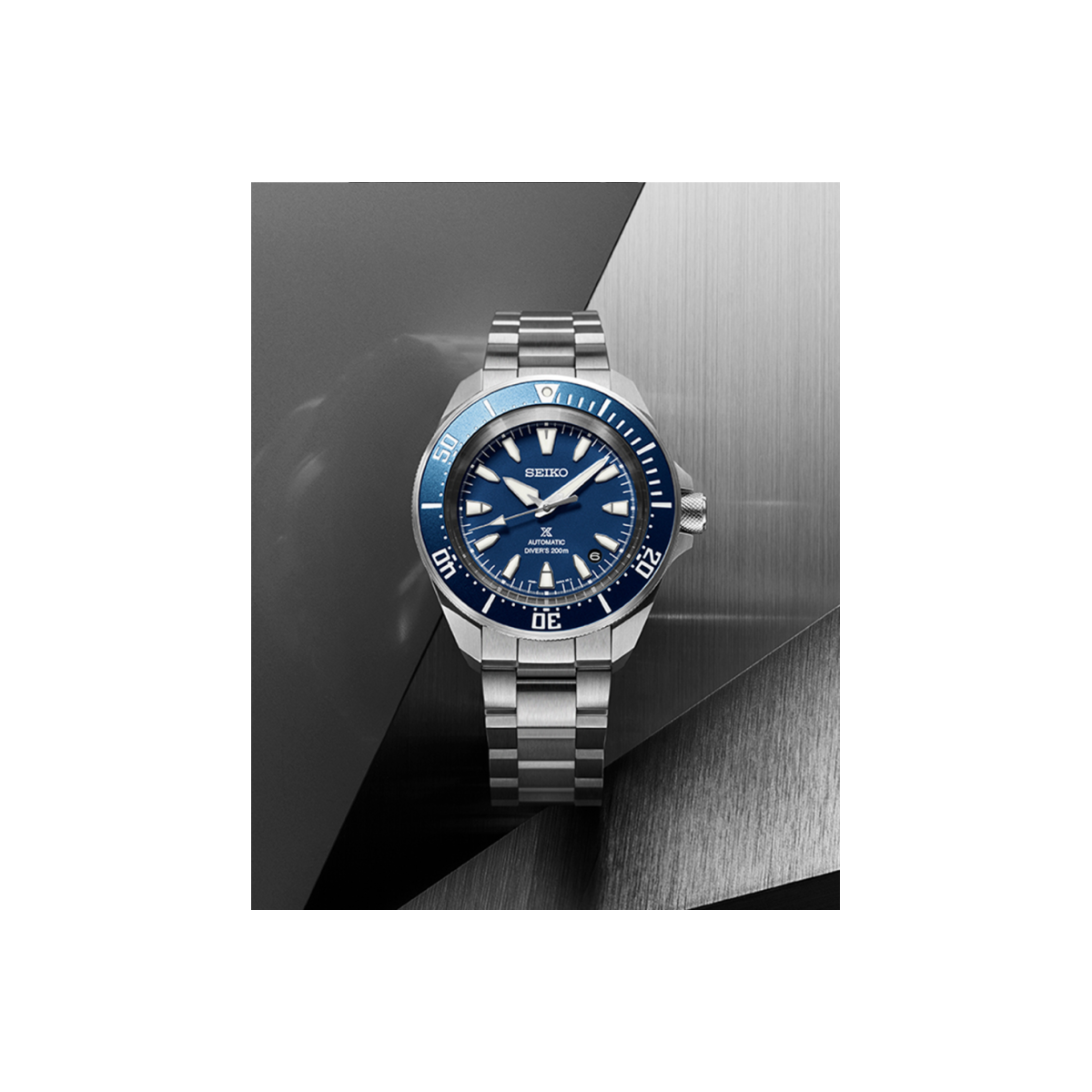 Reloj Seiko Prospex Samurai Diver 41,7mm esfera azul