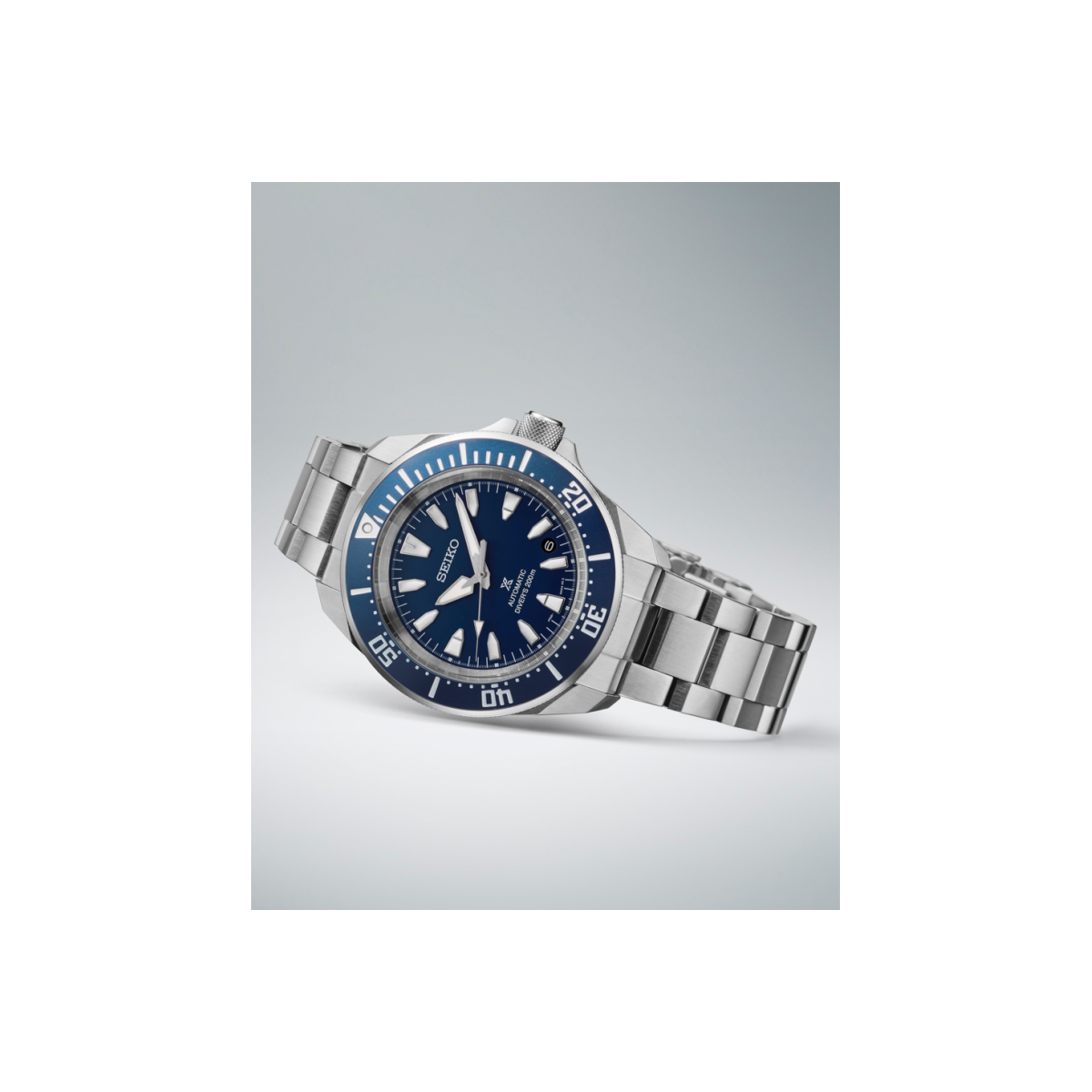 Reloj Seiko Prospex Samurai Diver 41,7mm esfera azul