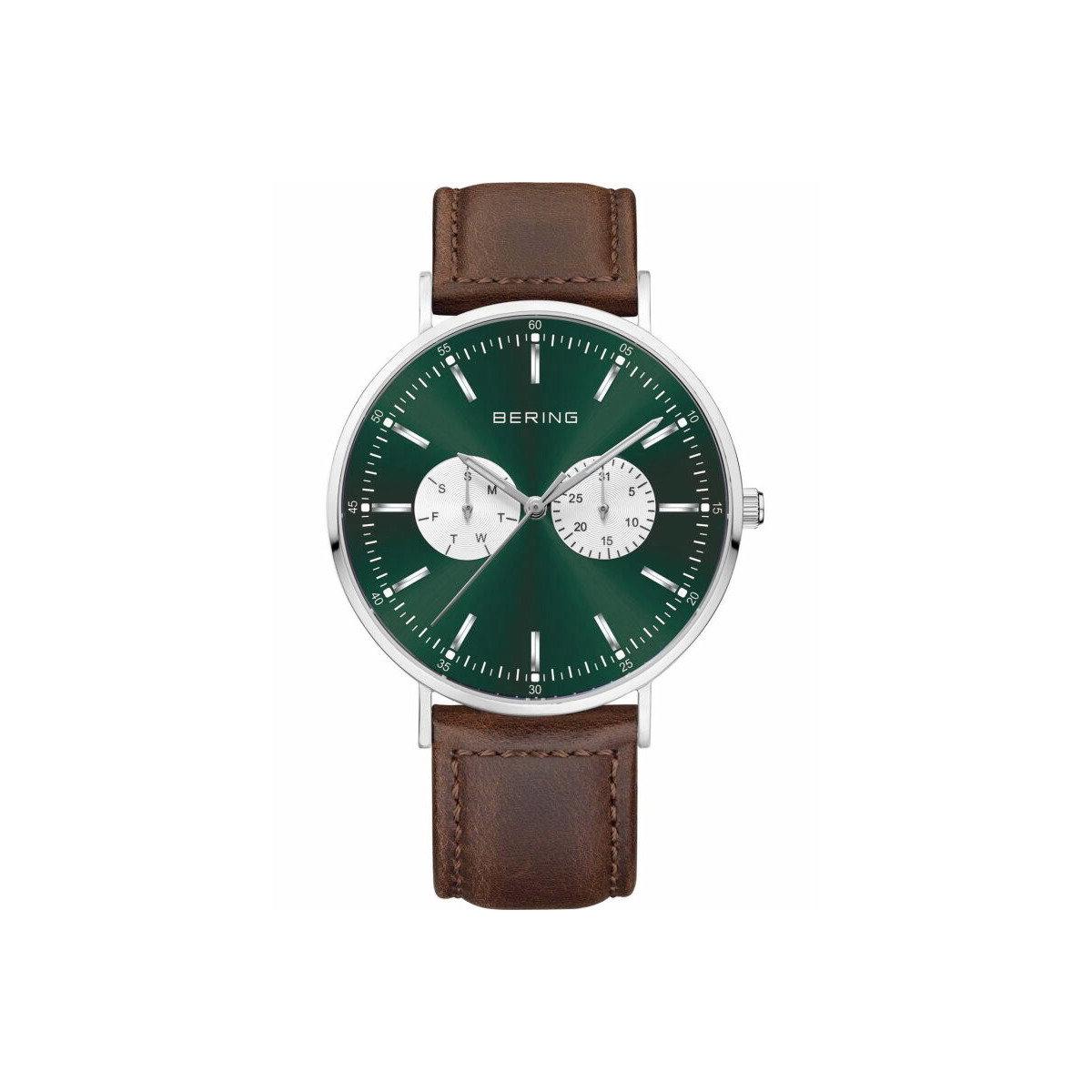 Reloj Bering Classic para hombre 40 correa marrón