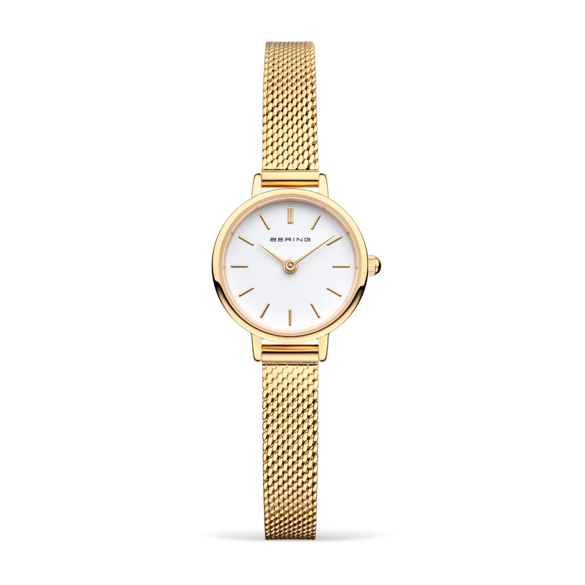 Set reloj Bering Classic 22mm y pulsera IP dorado para mujer