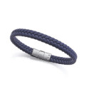 Pulsera Viceroy Fashion unisex acero y cuero azul trenzado Pulsera Viceroy Fashion unisex acero y cuero azul trenzado