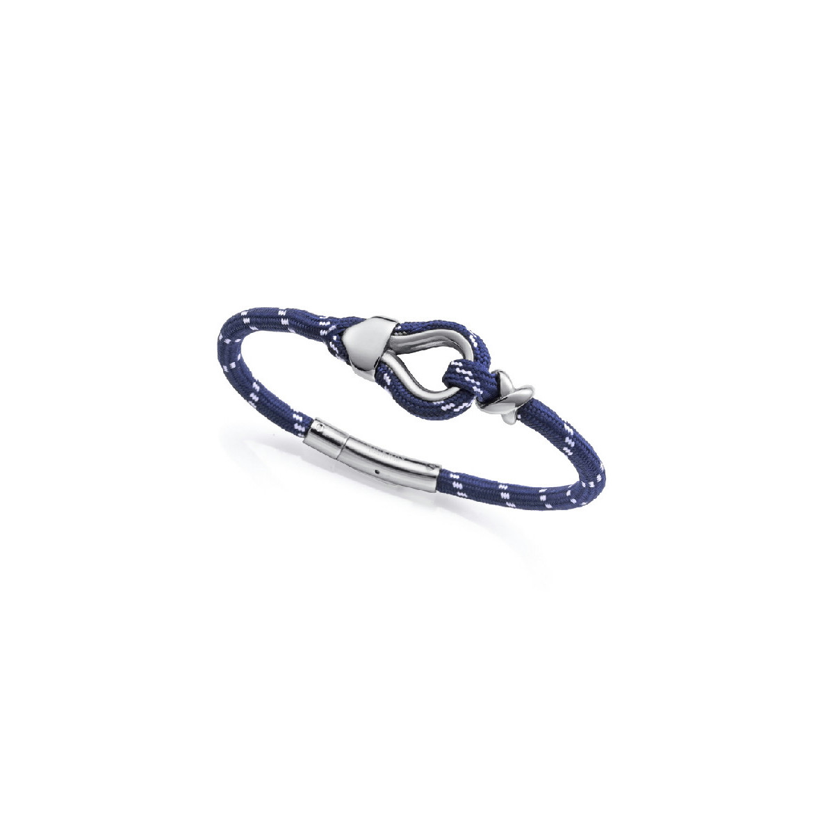 Pulsera Viceroy Fashion unisex acero naylon azul y blanco