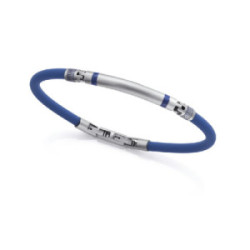 Pulsera Viceroy Fashion de acero y caucho azul