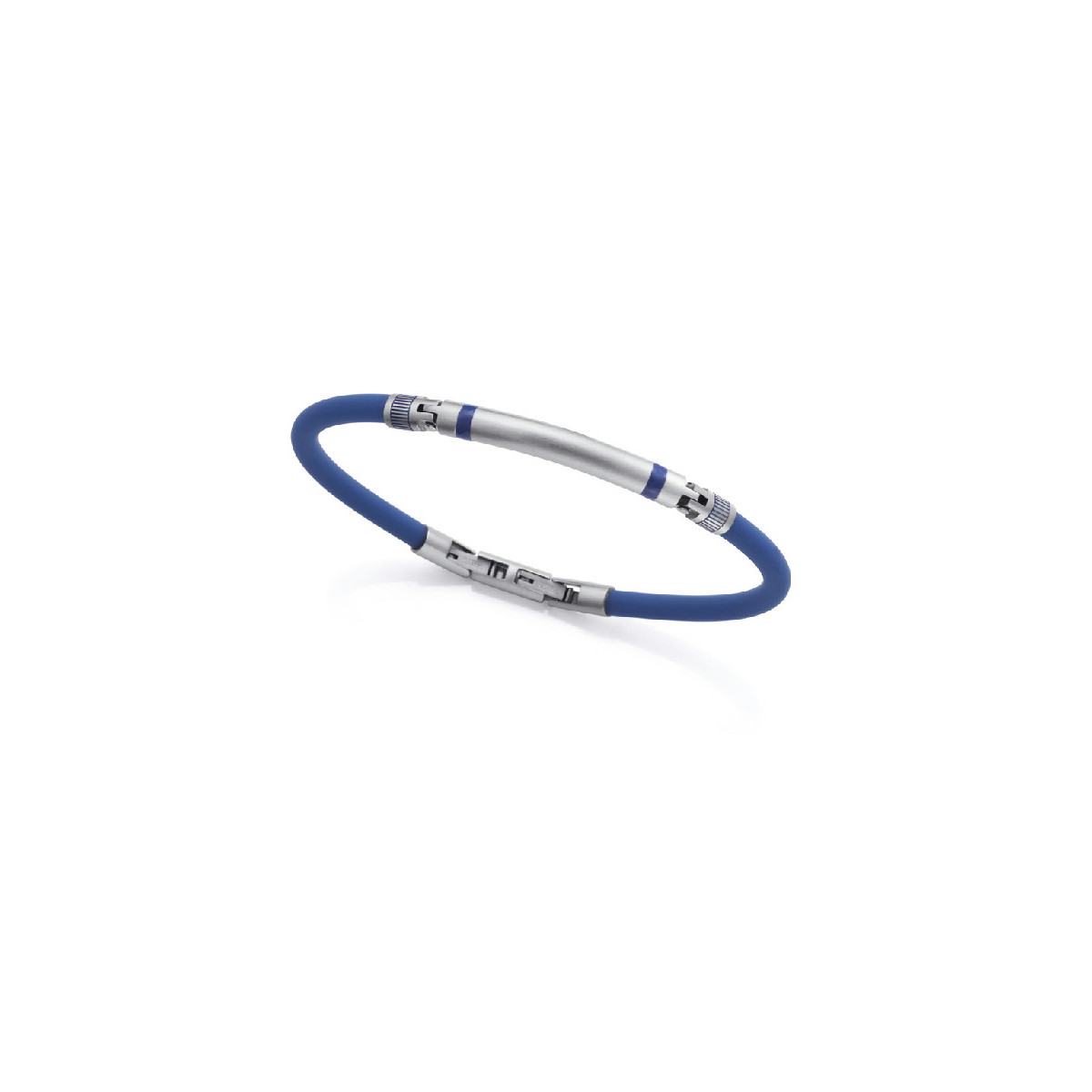 Pulsera Viceroy Fashion de acero y caucho azul