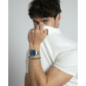 Pulsera Viceroy Fashion de acero y caucho azul