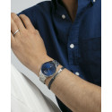 Pulsera Viceroy Fashion unisex acero y cuero azul