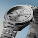 Reloj Tissot PRC 100 Solar Quartz 39mm para hombre y mujer con esfera gris plata