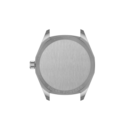 Reloj Tissot PRC 100 Solar Quartz 39mm para hombre y mujer con esfera gris plata