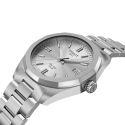 Reloj Tissot PRC 100 Solar Quartz 34mm para mujer con esfera gris plata