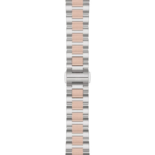 Reloj Tissot PRC 100 Solar Quartz 34mm bicolor para mujer con esfera madreperla