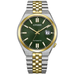 Reloj Citizen Tsuyosa 60 auto 40mm para hombre y mujer bicolor esfera verde