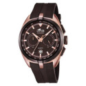Reloj Lotus Crono correa de caucho y caja IP rosa para hombre