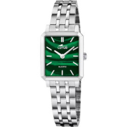 Set reloj Lotus Together para mujer esfera verde  22x33mm con pulsera de acero