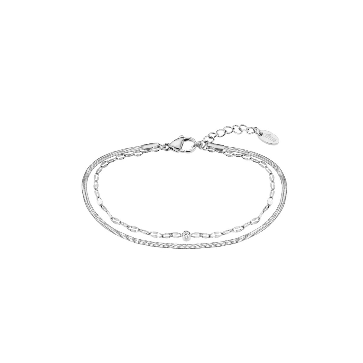 Set reloj Lotus Together para mujer esfera verde  22x33mm con pulsera de acero