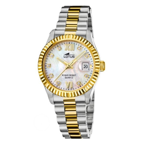Reloj Lotus para Mujer bicolor esfera de nácar 32mm