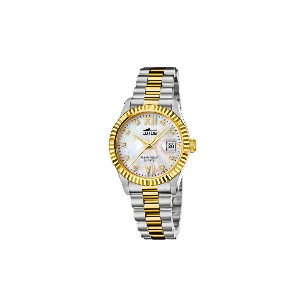 Reloj Lotus para Mujer bicolor esfera de nácar 32mm