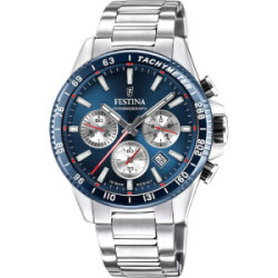 Reloj Festina Timeless Choronograph para hombre 44mm esfera azul oscuro