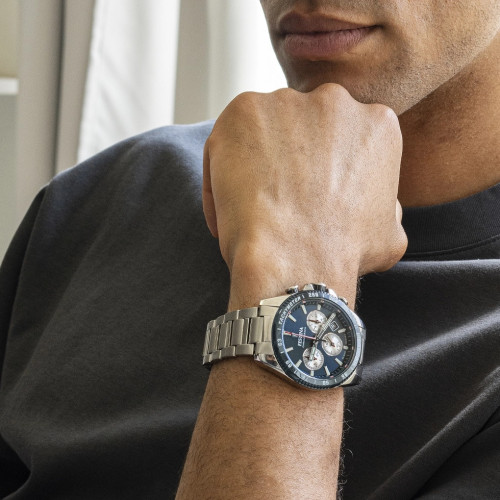 Reloj Festina Timeless Choronograph para hombre 44mm esfera azul oscuro
