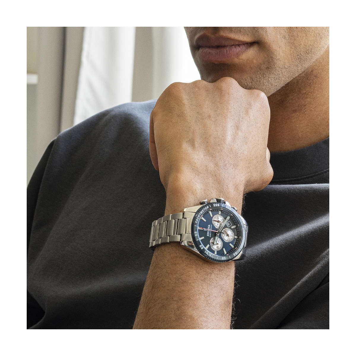 Reloj Festina Timeless Choronograph para hombre 44mm esfera azul oscuro