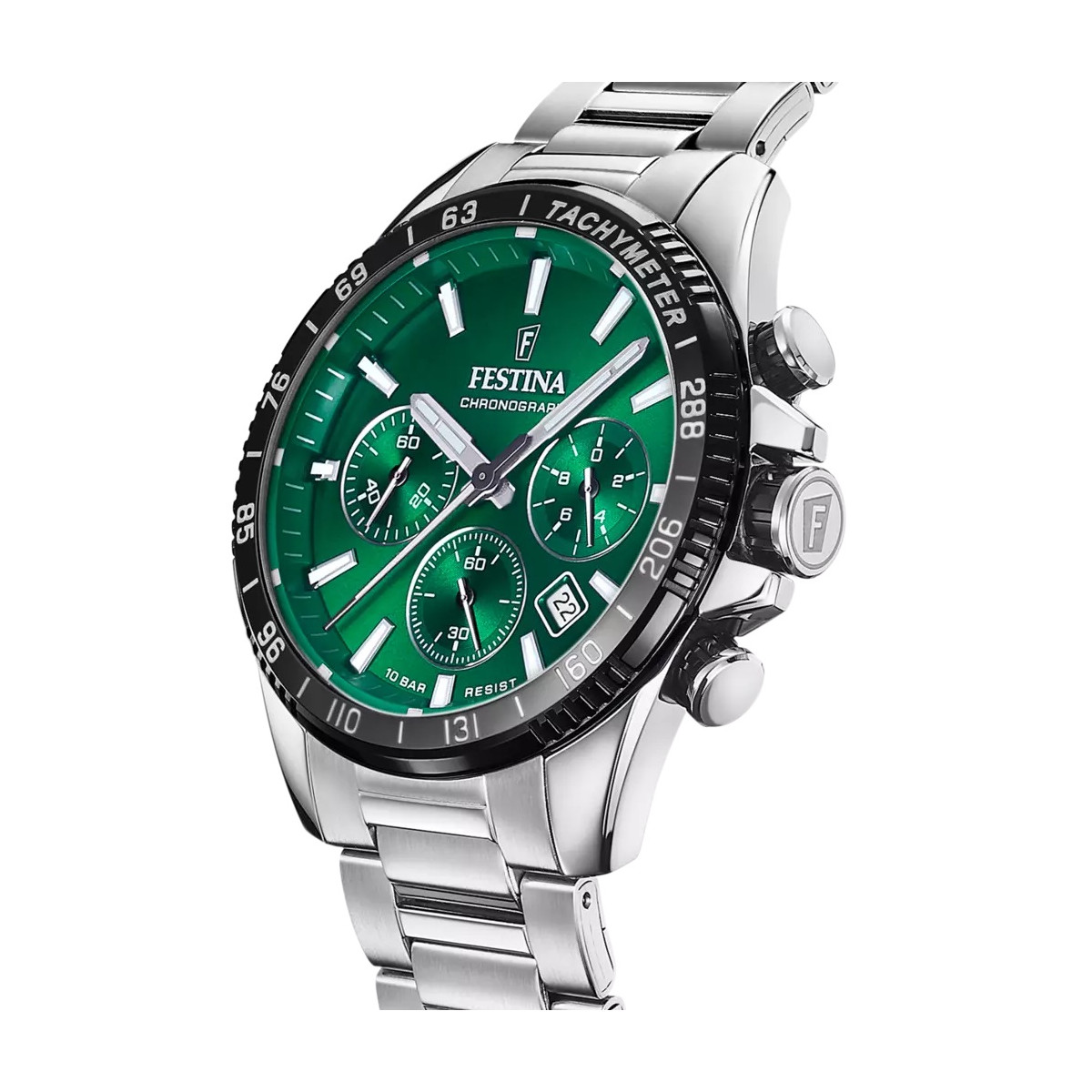 Reloj Festina Timeless Choronograph para hombre 44mm esfera verde