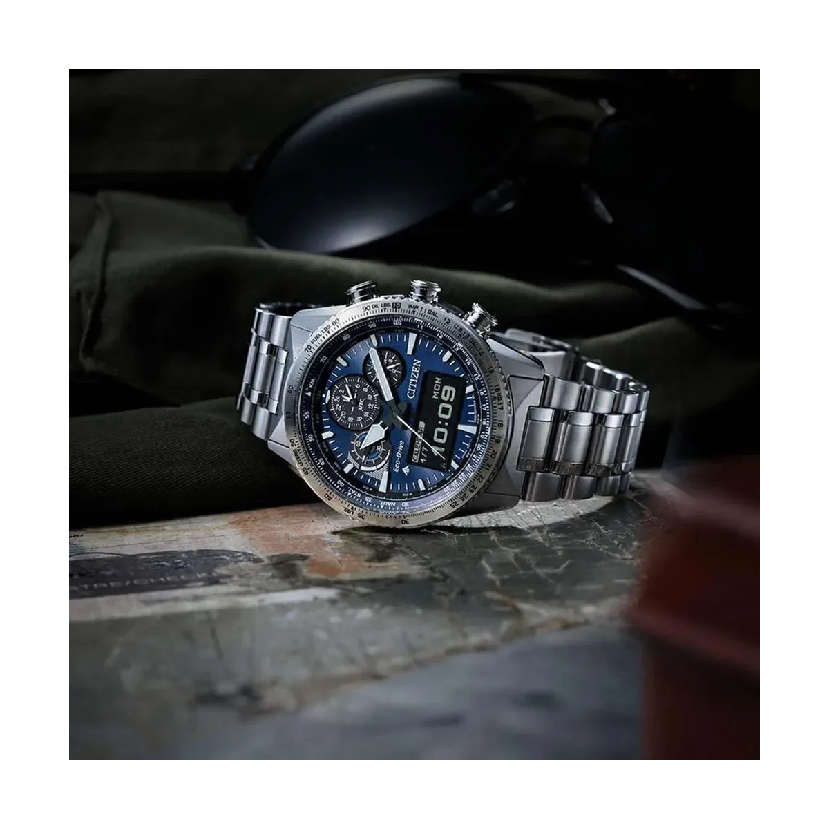 Reloj Citizen Eco Drive U830 Sky Pilot Promaster 42mm