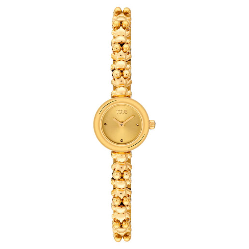 Reloj Tous Bold Bear Round dorado para señora