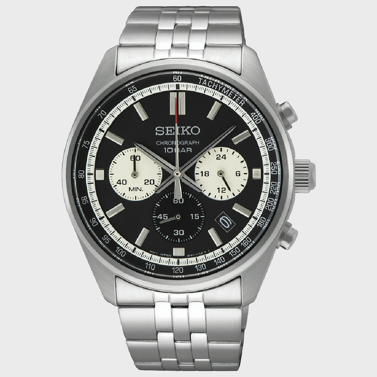 Reloj Seiko Neo Sports Crono 41.5mm esfera negra y gris