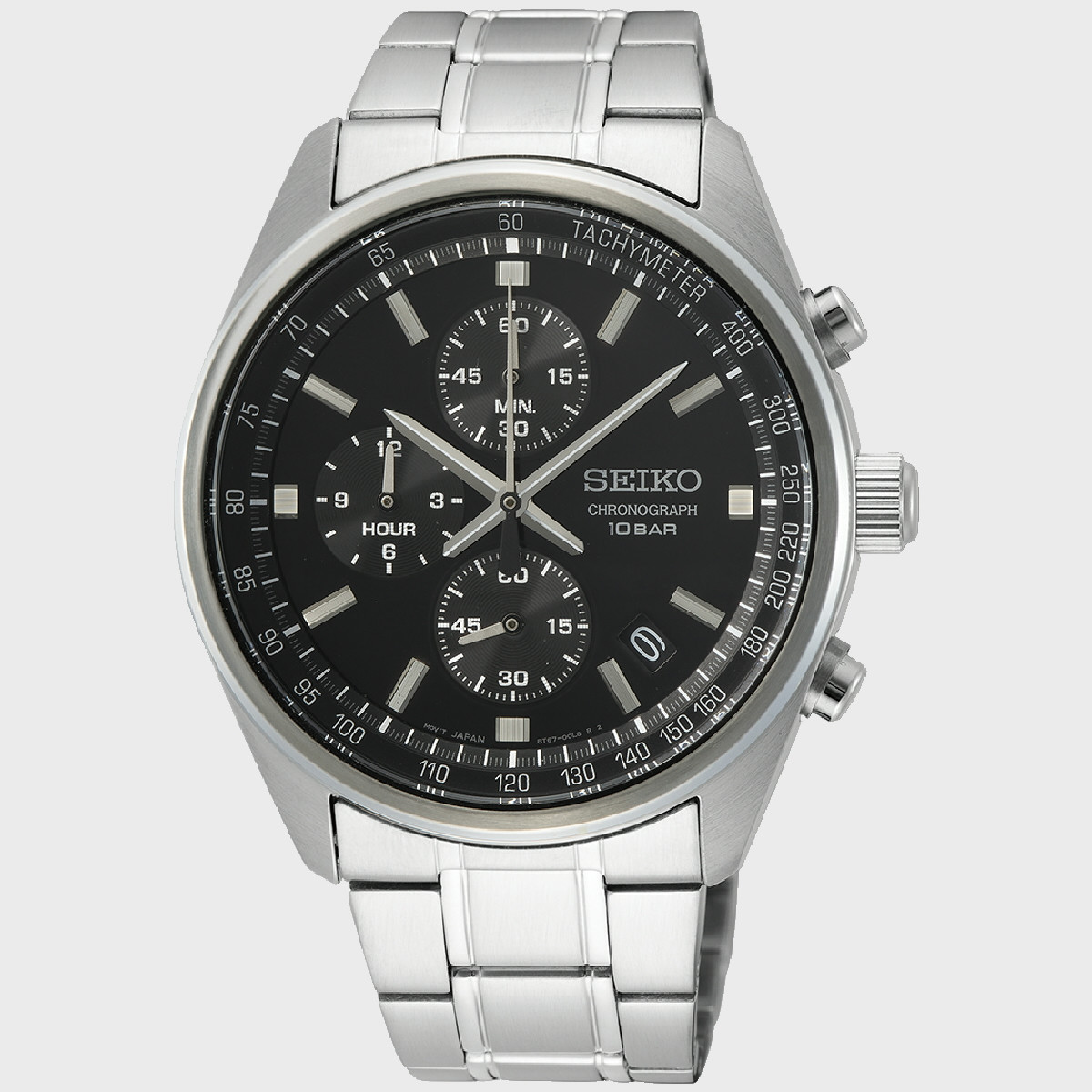 Reloj Seiko Neo Sports Crono 41.5mm esfera negra
