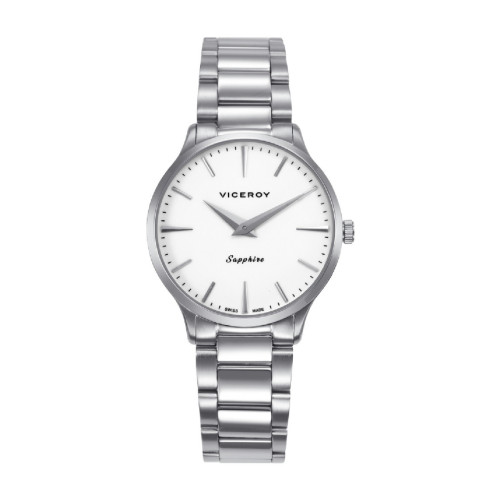 Reloj Viceroy Swiss Made acero esfera blanca 32mm