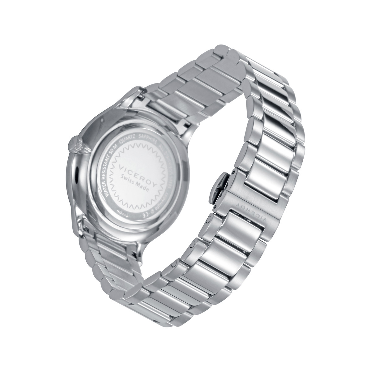 Reloj Viceroy Swiss Made acero esfera blanca 41mm