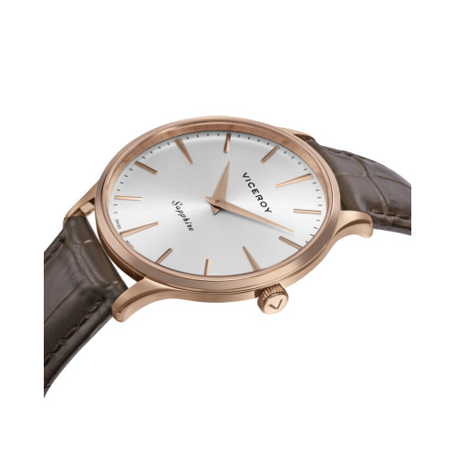Reloj Viceroy Swiss Made acero IP rosa con correa 40mm